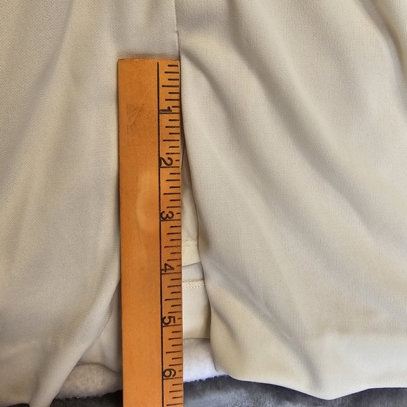 Halston Heritage Sleeve Dress With Sheer Contrast and Side Leg Slit Size 14 New - Picture 6 of 16